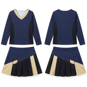 Vêtements de sport pour jeunes filles imprimés sur mesure, uniforme de cheerleading à manches longues, vêtements d'équipe personnalisés, directement de l'usine - Product Image 1