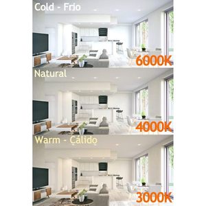 LEDUNI®12W pannello rotondo LED faretto 1200LM bianco caldo 3000K 120V ingresso 170*10Hmm angolare OPAL alluminio IP44 nominale - Product Image 3