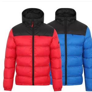 Veste d'hiver pour hommes avec col montant Dernière conception Veste à bulles en polyester Logo avant Différentes couleurs de vêtements d'extérieur - Product Image 5