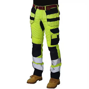 High Quality Fashion <b>Hi</b> Visibility Polyester Breathable Reflective Safety Work Trousers Waterproof <b>Running</b> Wear - Product Image 2