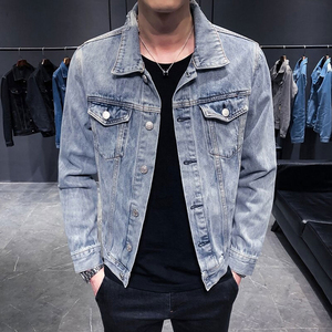 Vente à Chaud Veste en Denim Slim Fit Décontractée pour Hommes Meilleur Design Vêtements d'Extérieur à la Mode de Haute Qualité - Product Image 5