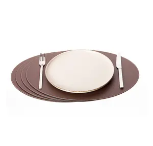 令人钦佩的设计皮革餐垫可水洗餐桌垫，适合农家餐桌咖啡桌室内厨房使用