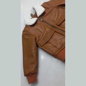 Chaqueta de Motociclista de Cuero con Piel de Oveja Real Personalizable para Hombre OEM, Resistente al Viento, Transpirable, Talla Grande, con Capucha, Bolsillo, Diseño Personalizado Suave - Product Image 3