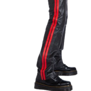 Leather Jockstrap <b>All</b> Black Faux Leather <b>One</b> Size Fetish Underwear - Product Image 6