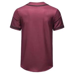 Camiseta de Béisbol Personalizada para Hombre al por Mayor, 100% Poliéster, Ropa Deportiva, Impresión por Sublimación, Secado Rápido, Cuello Redondo, Precio Bajo - Product Image 2