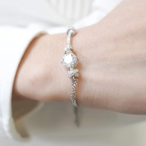 สร้อยข้อมือเพชรโมอิสทรงกลมที่สวยงามเครื่องประดับตามสั่งของขวัญที่ดีเยี่ยมสำหรับคุณแม่และภรรยาของคุณ - Product Image 4