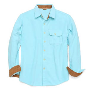 Camisas para Hombre, Elegantes Camisas de Manga Larga con Corte Moderno para Reuniones de Negocios y Moda Diaria - Product Image 1