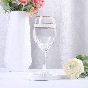 MARVELOUS; Copas de vino de cristal con borde dorado que preservan la pureza del vino sin agregar sabores ni olores no deseados - Product Image 3
