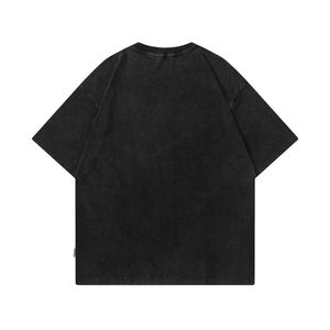 Camiseta en blanco con cuello redondo y hombros caídos para hombre, 100% de algodón, camiseta personalizada en 3D con logotipo impreso, Camiseta holgada para hombre - Product Image 2