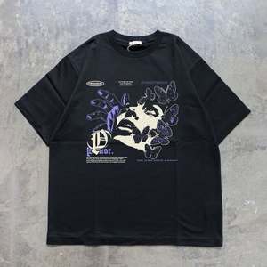 Camisetas informales de estilo hip para hombre de alta calidad, 100% algodón personalizado, manga corta, serigrafía para hombre - Product Image 2