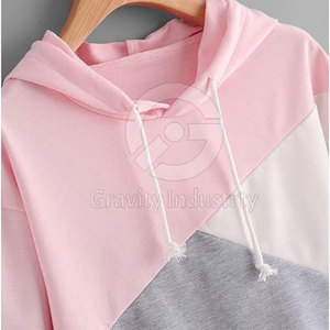 Sudadera Corta con Capucha para Mujer, Diseño Casual de Invierno, Resistente al Viento, con Logotipo Frontal, Ecológica, de Algodón de Alta Calidad - Product Image 5