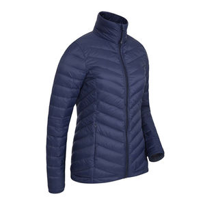 Chaqueta acolchada ligera personalizable para hombre, ropa de calle de invierno, Abrigo con capucha y cuello levantado, tela de punto informal para uso en exteriores - Product Image 3