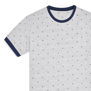 T-shirts 100% coton de haute qualité pour hommes Logo de marque personnalisé Style décontracté avec motif tricoté d'impression numérique - Product Image 2