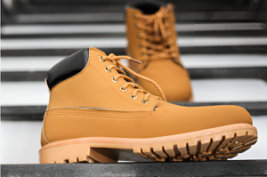 Vente en gros de bottes de sécurité en cuir pour hommes et femmes avec bout en acier confortables, baskets à hauteur de cheville pour une protection toute la journée - Product Image 2