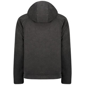 Sudadera con capucha transpirable de lana Polar con capucha de peso medio elegante para hombres cremallera personalizada ropa informal cálida Sudadera con capucha de lana especial de invierno - Product Image 2