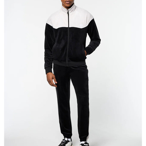 High Quality Plain Velour Tracksuit logo Tech Fleece Complet <b>Jogging</b> Men Sweatsuit Manufacturers Custom - Product Image 1