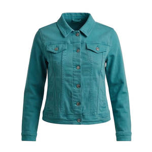 Chaqueta Vaquera Casual de Invierno para Mujer, con Botones, al Mejor Precio y MOQ Bajo, Venta al Por Mayor de Fábrica, Transpirable - Product Image 1