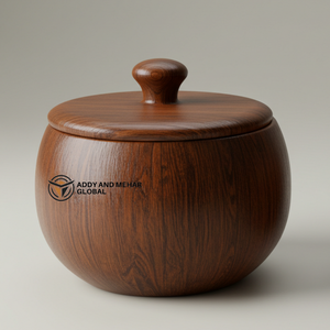 Tazón de madera de acacia clásico del fabricante indio, apto para lavavajillas biodegradable ecológico para decoración de bodas, fiestas, exhibición de dulces - Product Image 1