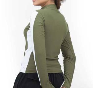OEM al por mayor de las mujeres chaqueta de Yoga transpirable prendas de vestir exteriores de moda de manga larga con bolsillos mujeres chaqueta de Yoga con color personalizado - Product Image 4