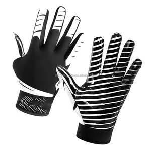 Gants de football américain personnalisés avec logo, paume adhérente, rembourrage de haute qualité - Product Image 1