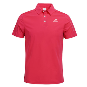 Polo de sport à col chemise pour hommes noirs, haute élasticité, nouveau, manches courtes - Product Image 2