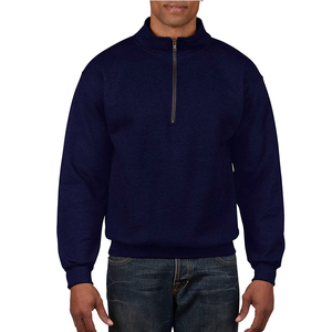 Trending <b>Men's</b> <b>Fleece</b> <b>Quarter</b> <b>Zip</b> Oversized Pullover Hoodie | Embroidered Winter Wholesale OEM - Product Image 3