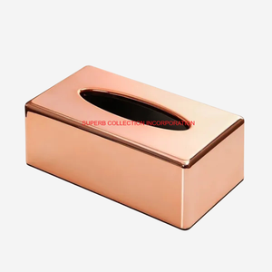 Servilletero de latón y Metal macizo de diseño moderno hecho a mano, caja de almacenamiento de tejido dorado de calidad, suministros de Hotel a un precio razonable - Product Image 3