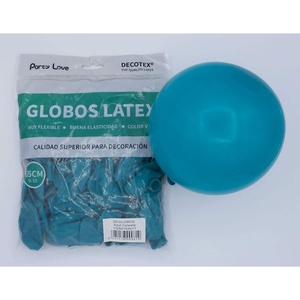 Globos de Látex Party Love de 25 cm, Color Azul Celeste R10, para Decoración - Product Image 1