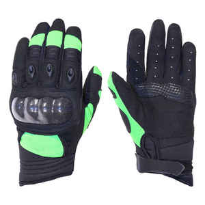 Gants de course de VTT à doigts entiers Gants en cuir de motocross Gants de moto longs en cuir véritable - Product Image 1