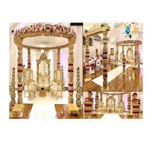 Piliers de mariage en cuir simples, couleur personnalisée, démontables, durables, décoratifs, DSTEXPORTS Party USA - Product Image 3