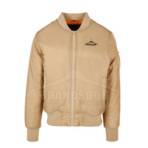 Chaqueta Bomber de Color personalizada de alta calidad a precio bajo 2025 para hombre, chaqueta Bomber para hombre de ropa de calle más vendida - Product Image 5