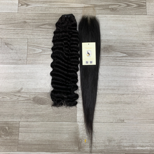 Envío rápido Paquete de cabello crudo suave y duradero rizado suelto y extensiones de cabello humano con cierre recto HD Lace 2x6 - Product Image 5