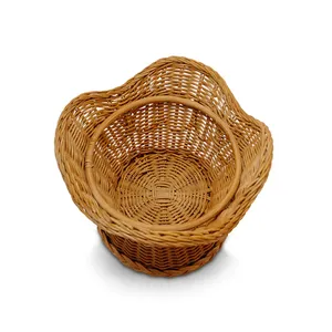 Bol à fruits en rotin fait à la main pour la décoration Vaisselle de stockage de fruits OEM Bol personnalisé en gros fait à la main au Vietnam - Product Image 3