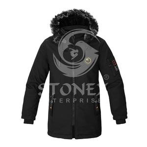 Chaqueta con capucha de ropa cálida, característica personalizada, chaquetas parka de varios colores de talla grande para hombres. - Product Image 1