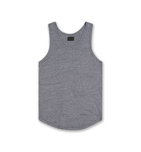 Lavish Look Men's XL Custom Logo Knitted Sport Tank <b>Top</b> Breathable Quick Dry Cotton <b>Mesh</b> Gym O-Neck Sleeveless Design High - Product Image 6