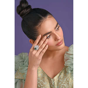 Anillos de Plata de Ley 925 de Primera Calidad para Mujer, Chapados en Oro Rosa y Rodio, con Incrustaciones Elegantes en Forma de Corazón, Modernos, de Acero Inoxidable - Product Image 3