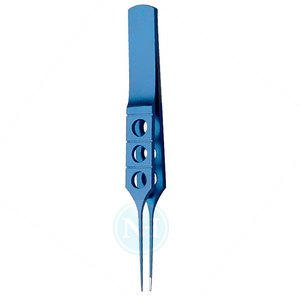 Pinzas Oftálmicas Profesionales de Acero Inoxidable para Córnea con Microdientes y Función de Ligadura - Product Image 5