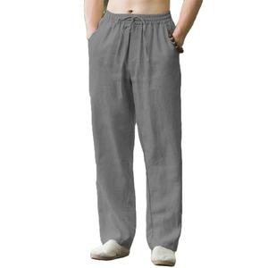 กางเกงวอร์มผ้าแคนวาสสำหรับฤดูใบไม้ร่วงปรับแต่งได้กางเกงเป็นทางการของผู้ชายเครื่องแต่งกายพรีเมี่ยมที่เป็นมิตรต่อสิ่งแวดล้อม - Product Image 4