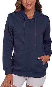 Sweats à capuche zippés pour femmes de haute qualité à capuche à manches longues - Product Image 2