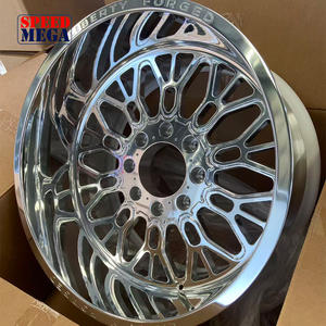 Rines Forjados 4x4 Todoterreno 22x12 24x12 24x7 26x16 30X16J con Tapas Flotantes Personalizadas, 8x170 8x180 8x6.5 6x5.5, Ruedas Pulidas para Camioneta - Product Image 1