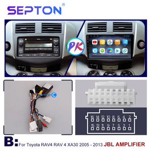 Autoradio Android Auto Carplay pour Toyota <span class=keywords><strong>RAV4</strong></span> <span class=keywords><strong>2005</strong></span> - 2013 Lecteur multimédia GPS Navigation 2din Autoradio Wifi 4G - Product Image 5