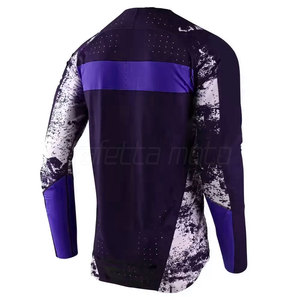 เสื้อโมโตครอสแบบสวมใส่สบาย กันน้ำ ระบายอากาศด้วยแผงตาข่าย แห้งเร็ว ผลิตจากผ้าสแปนเด็กซ์/โพลีเอสเตอร์ สำหรับการแข่งขัน  รับสกรีนลายตามสั่ง - Product Image 2
