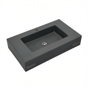 อ่างล้างหน้าเรซิ่นสีเทาด้าน 80 ซม. - Product Image 2