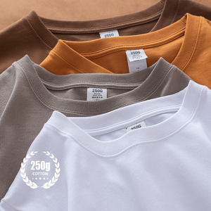 T-shirts d'été à manches courtes pour hommes Design personnalisé T-shirt décontracté surdimensionné en polyester/coton à col rond en vente - Product Image 2