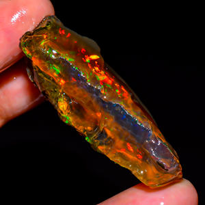 Piedra preciosa áspera de ópalo etíope, Ópalo de fuego llamativo, piedra preciosa de ópalo natural, suelta piedra preciosa, crudo de ópalo etíope, 60 Ct. De R-238 - Product Image 1