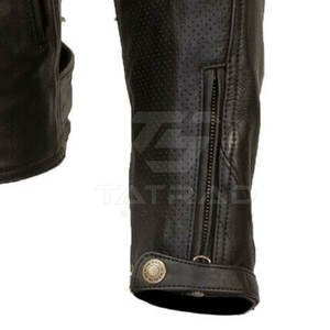 แจ็กเก็ตมอเตอร์ไซค์สำหรับผู้ชายแจ็คเก็ตมอเตอร์ไซด์ทำจากหนังสินค้าใหม่ - Product Image 5