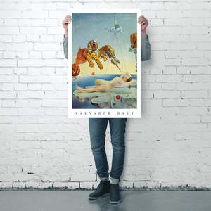 Modern Style Salvador Dali <b>Poster</b> 'Dream Caused by the Flight of a Bee' Made of Paper for Wall Decor - Product Image 4