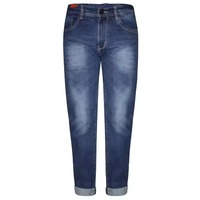 Erkekler ve kadınlar için yüksek kaliteli Denim pantolon özel Slim Fit sonbahar kış için yıkanmış Streetwear tarzı