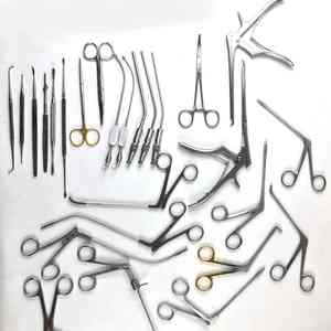 Base de instrumentos médicos Instrumentos quirúrgicos Juego FESS menor Herramientas de cirugía sinusal endoscópica de acero inoxidable Fuente de alimentación manual - Product Image 1