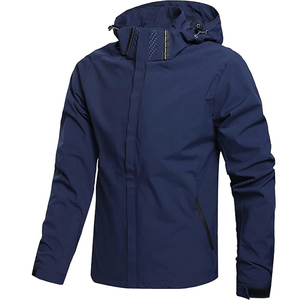 Servicio OEM/ODM 2026 Chaqueta Cortavientos Softshell para Hombre de Diseño Profesional con Cuello Alto y Estampado Personalizado en la Parte Delantera, Venta Directa de Fábrica - Product Image 1
